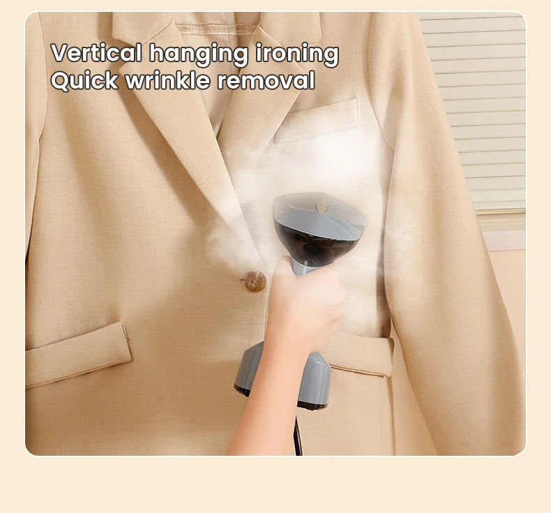 Fast-Heat Garment Steamer Foldable Ironing 1500W Machine Household Electric Fabric Steamer for Home Travel Handheld Steam Iron