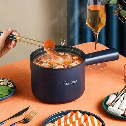 Non-stick Multifunctional Electric Skillet For Dormitory and Home Use Single/Double Layer Hot Pot Electric Rice Cooker 220V