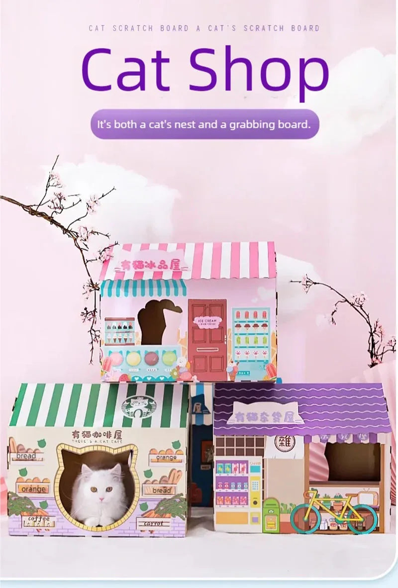 Cat litter, cat scratch board, integrated sofa, anti cat scratch box, cardboard box, house, cat toy, cat supplies