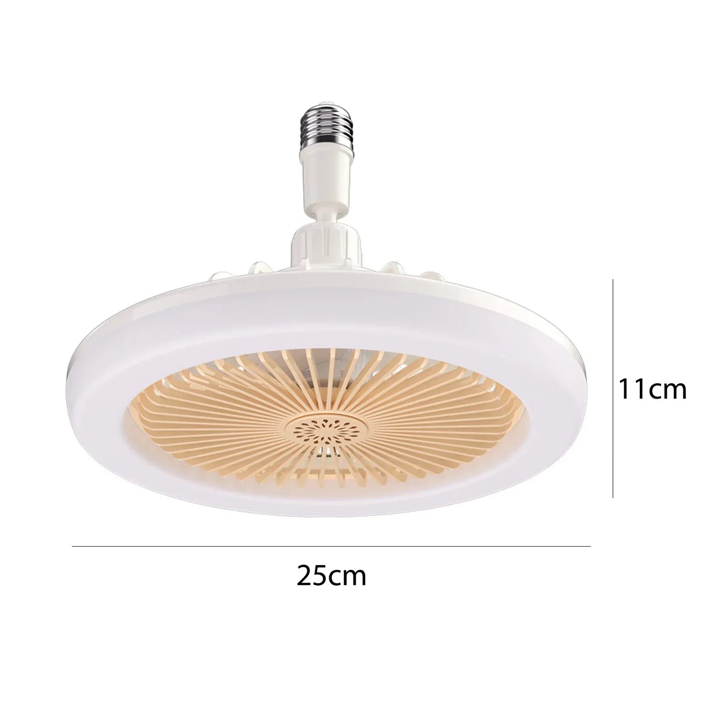 Aromatherapy Fan Lamp Universal E27 Light Holder LED Fan Lamps with Remote Control Mute Timing 3-gear Wind for Bedroom Dormitory