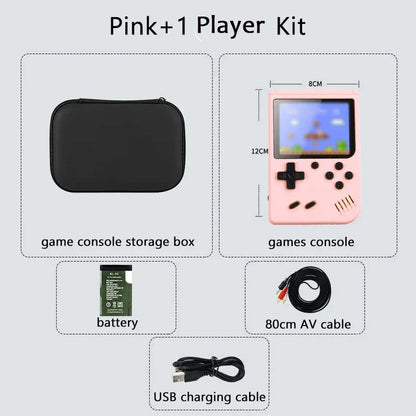 Built-in 400 FC Games with Portable Case 3.0 Inch LCD Screen Video Game Player Kids Boys Gift for Retro Handheld Game Console