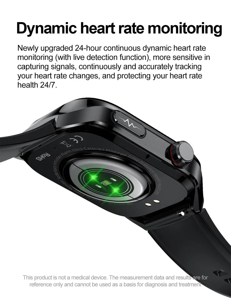 2026 New Professional-Grade Smart Watch Men ECG+PPG Uric Acid Body Fat Health Analysis IP68 Waterproof AMOLED Smartwatch Women