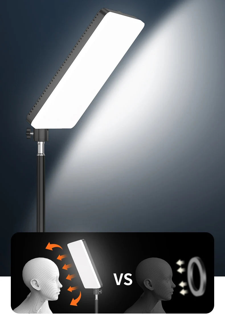 10inch RGB LED Photography Video Light Panel Lighting Photo Studio Lamp Kit Remote Control For Shoot Live Streaming Tripod Stand