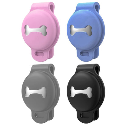 Air-tag Dog Collar Holder Protective Cases for GPS Dog  Silicone Air Tag Cover for MAX Wide 1.4" Pet Collar