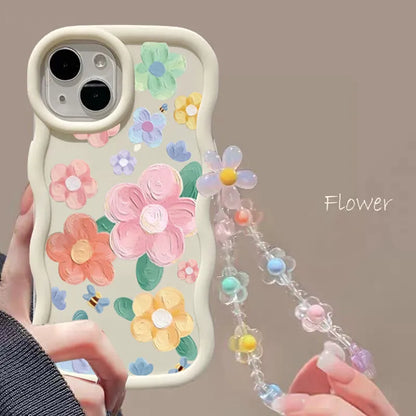INS Flower Chain Phone Case For Huawei P40 Lite Nova 3i Y70 Honor 90 Lite X8 X6 X9A X7A X8A X7B X8B X9B Soft Silicone Cover