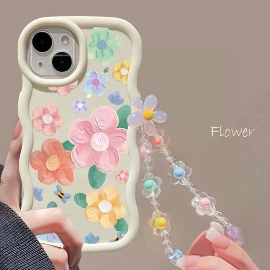 INS Flower Chain Phone Case For Huawei P40 Lite Nova 3i Y70 Honor 90 Lite X8 X6 X9A X7A X8A X7B X8B X9B Soft Silicone Cover by PDG ibma