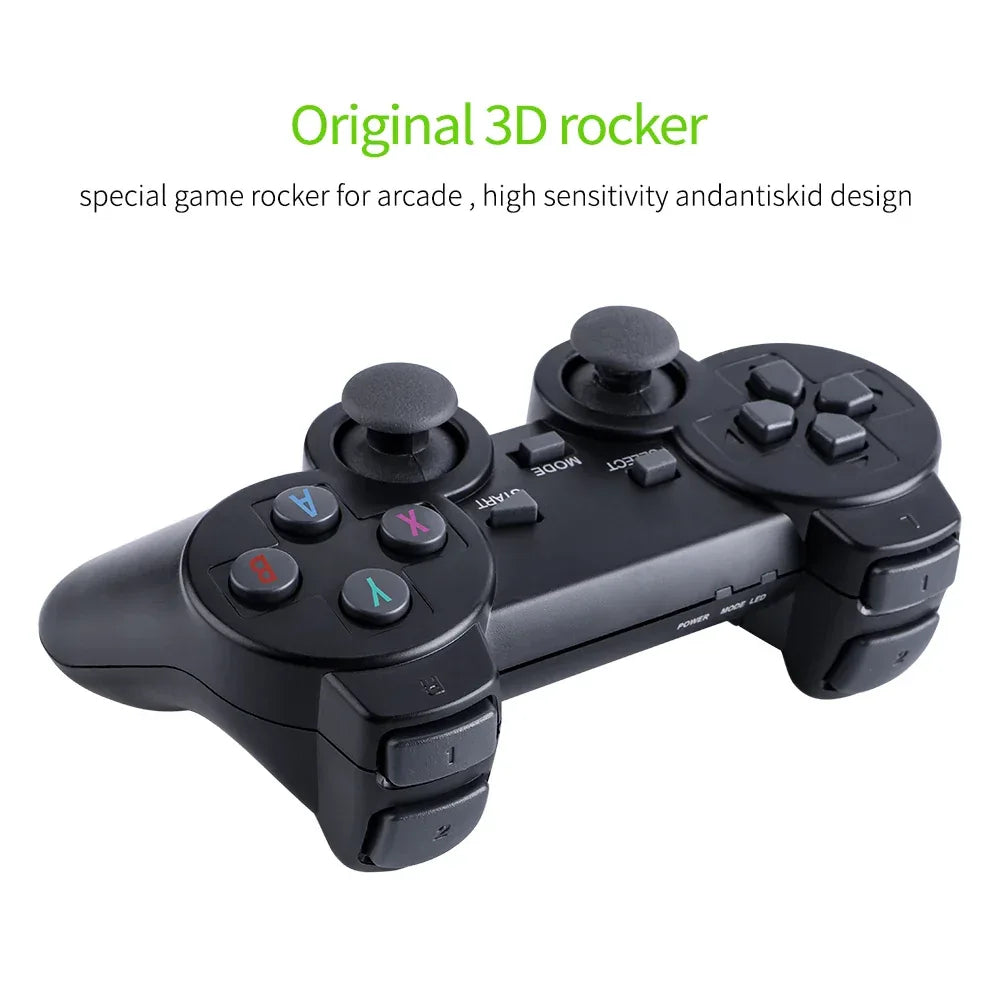 New M8 Video Game Console 2.4G Double Wireless Controller Game Stick 4K 20000 Games 64 Retro Games for Children's Christmas gift