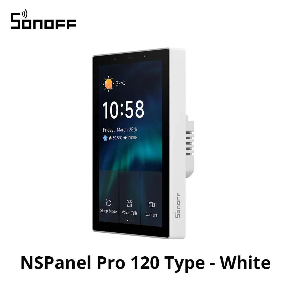 SONOFF NSPanel Pro 120 Type Smart Home Control Panel Smart Thermostst Power Consumption DIY Switch Module Support Sonoff Devices