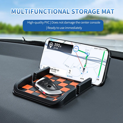 Car Phone Holder, Multifunctional, Dashboard Anti-Slip Mat, Navigation Stand, Parking Number Plate