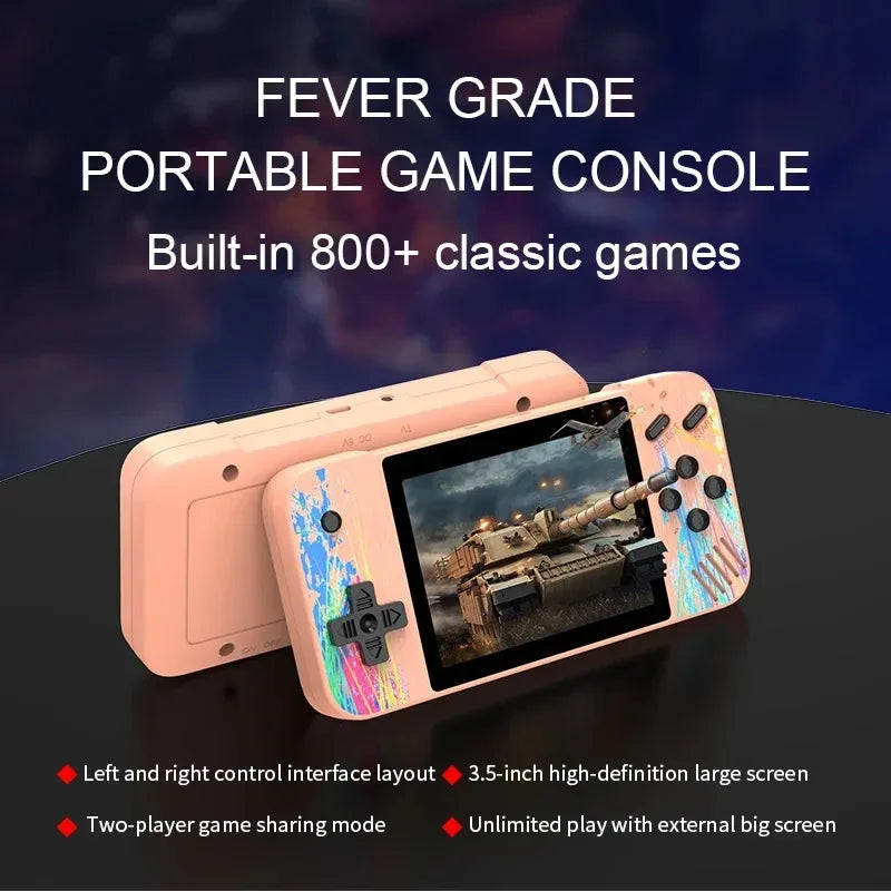 800 In 1 Games doodle Handheld Game Players Portable Retro Video Console Boy HD 3.5 Inch 1080*680 Resolution Color Screen Games