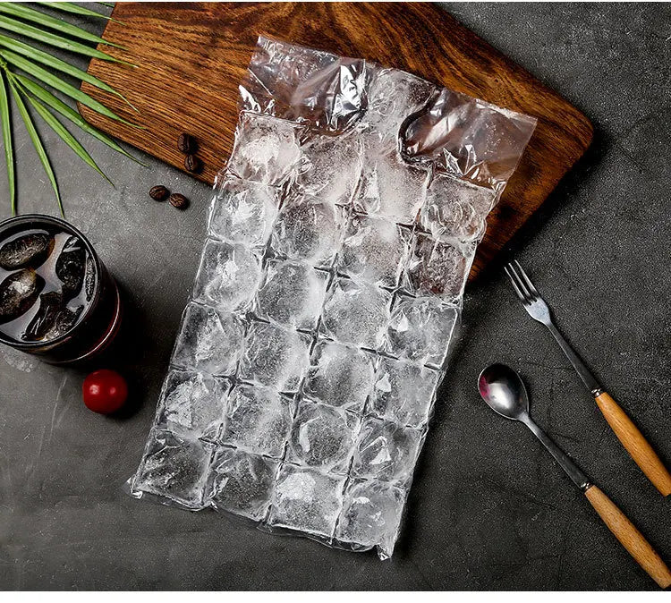 10/pack ice bag Disposable plastic homemade ice freezer bags Home use creative self-styled ice cubes bags ice-making mold