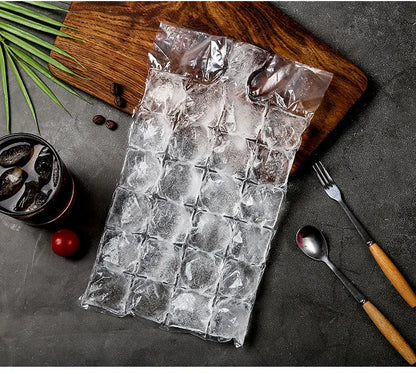 10/pack ice bag Disposable plastic homemade ice freezer bags Home use creative self-styled ice cubes bags ice-making mold