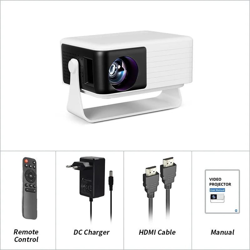 AUN Y3 MINI Projector Home Theater LED Portable 3D Video Smart TV Cinema Game Wired Mirror IPhone For Full HD 4K Video Via HDMI