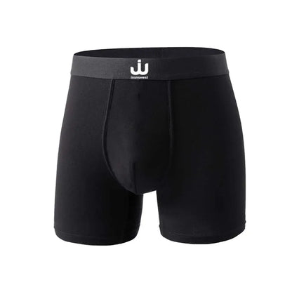 5Pcs Bamboo fiber Long Boxer for Man Seamless Breathable Man Underwear U Convex Male Underpants High elasticity Men's panties