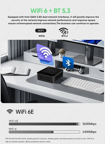 Topton 2x2.5G LAN Gaming Mini PC AMD Ryzen AI 9 H 465 HX 370 ES AI 7 ES OCuLink Desktop Computer Windows 11 WiFi6E For Open Claw