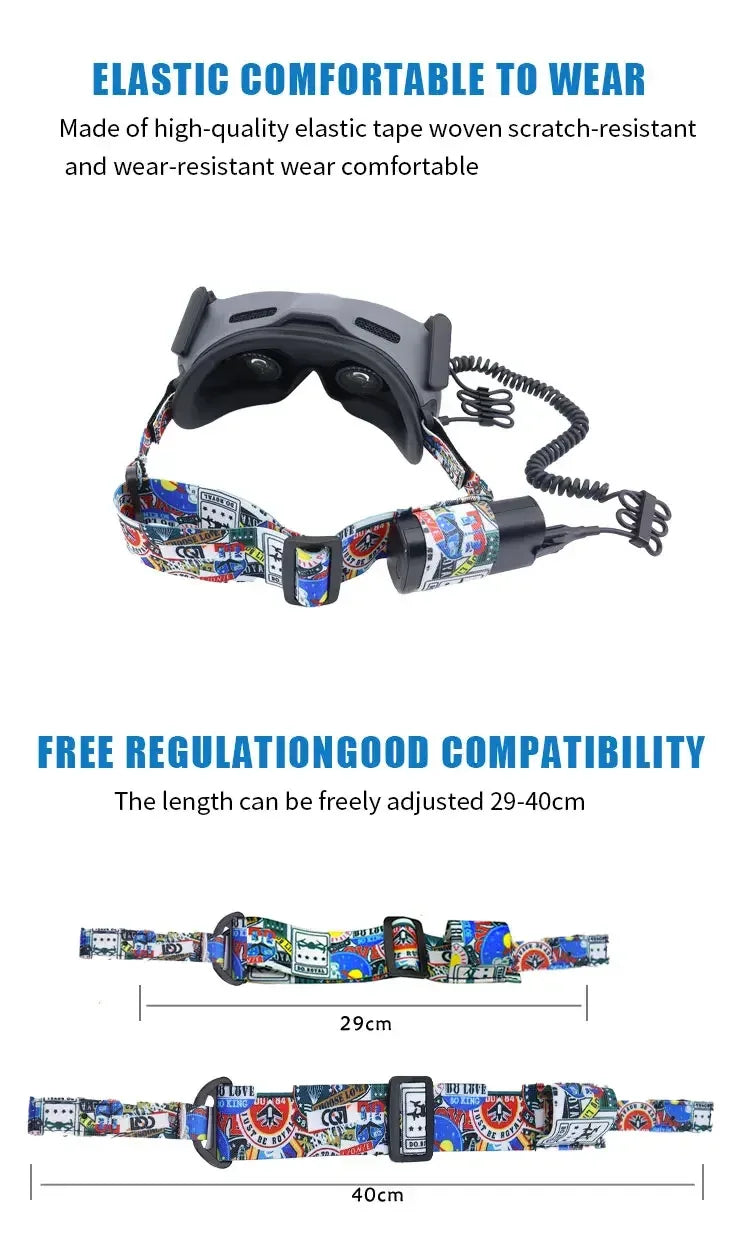 Goggles Head Strap Headband Elastic Straps for DJI Goggles 2 /FPV Glasses V2 for DJI Avata DJI FPV Drone Accessories