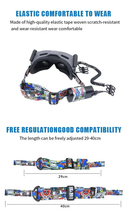 Goggles Head Strap Headband Elastic Straps for DJI Goggles 2 /FPV Glasses V2 for DJI Avata DJI FPV Drone Accessories