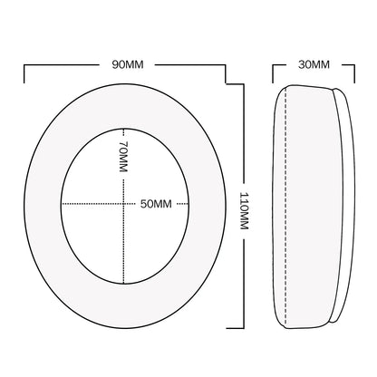 Nullmini Cooling Gel Earpads for Turtle Beach Elite Atlas Aero Headphones Replacement Cushion Sleeve Earmuffs