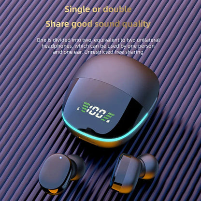 TWS Bluetooth Earphones Touch Control HiFi Stereo Sound Waterproof In-Ear Game Headset With Mic Sport Portable Headphones