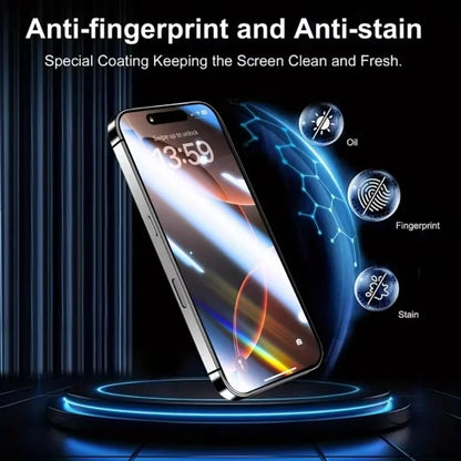 Dust Free Easy Installation HD Screen Protectors For iPhone 17 16 15 14 Plus 13 12 Mini 11 Pro Max XR X XS 17 Air Tempered Glass by PDG ibma