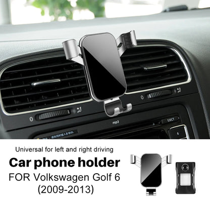 Gravity Car Phone Holder For Volkswagen VW Golf 6 MK6 2009 2010 2011 2012 2013Car Phone Holder Special Fixed Bracket Accessories