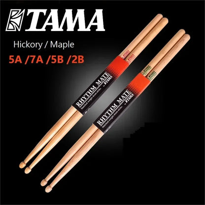 2-10PCS Drumsticks 5A/7A Drum Sticks Consistent Weight and Pitch Mallets American Hickory Drumstick for Acoustic/Electronic Drum