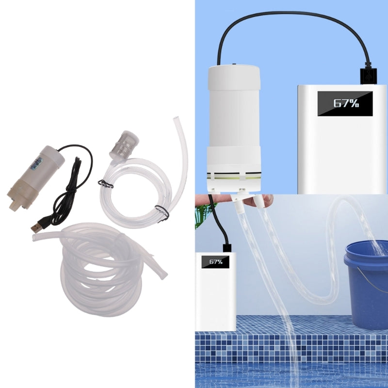 896F Water Dispenser with USB Power Supply and Self Priming Pump Balcony Waterlogging Water Pump Fish Water Pump