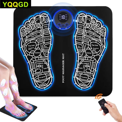 Foot Massager EMS Rechargeable Massage Mat Foot Relaxation Pads Electric Foot Massage Tool To Relieve Sore Feet Home Fitness