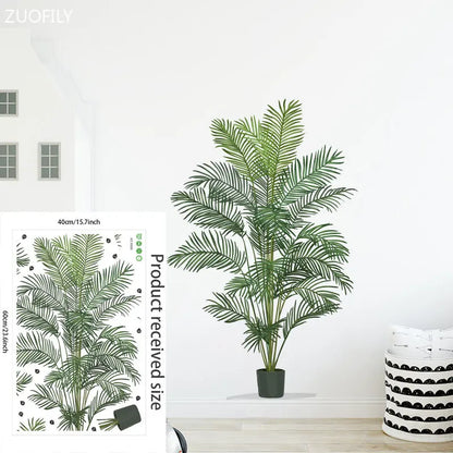 16 Styles Large Tropical Green Plants Wall Stickers Palm Leaves PVC Living Room Art Vinyl Poster Wallpaper Home Decoration Mural
