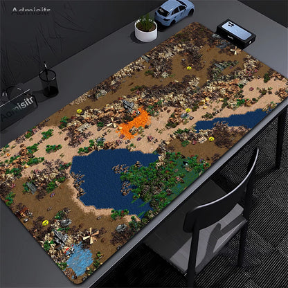 Anime Heroes of Might and Magic 3 Map Mousepad Gaming Laptops Keyboard Mat Desk Protector Deskmat Mats Laptop Gamer Mouse Pad