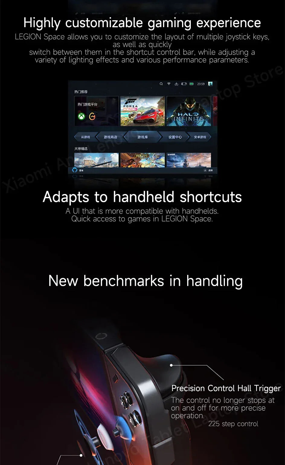 Lenovo LEGION Go Original Handheld game console PDA/PPC AMD Ryzen Z1 Extreme 8.8" 2.5K 144Hz Support FPS mode Portable laptop
