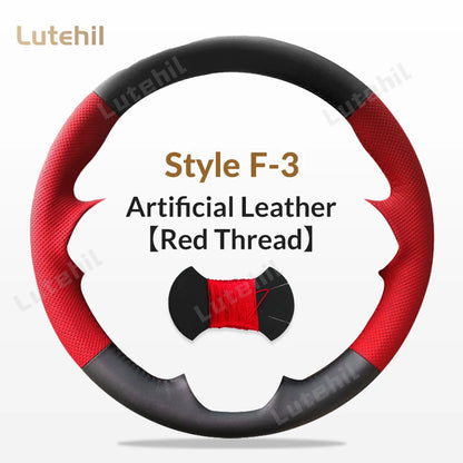 For Seat Ibiza 2004 2005 2006 Custom Car Steering Wheel Braid Cover Hand Sewing DIY Artificial leather Suede Car Accessories by PDG ibma