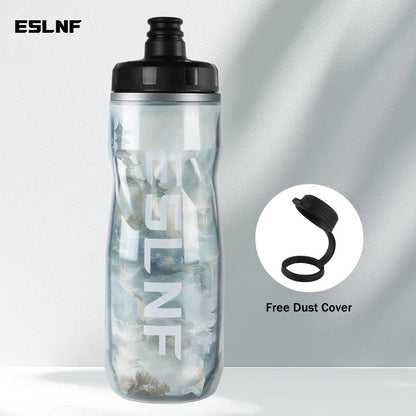 Insulated Cold Cycling Water Bottle Portable 610ml MTB Bottle Ultralight Dustproof Sports Bottle