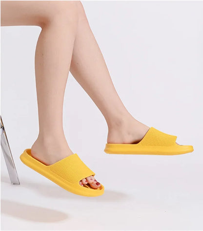 Youpin Thick Platform Women Bathroom Home Slippers Cloud Slippers Soft Sole EVA Indoor Slides Sandals Summer Non-slip Mi
