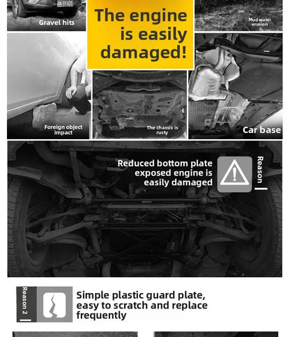 Under Engine Cover Accessories Engine alloy plastics Engine Protection Device For Venucia‌ The V 2021-2024 1.5T