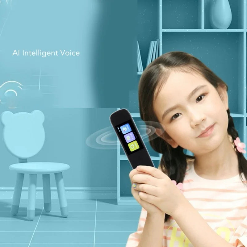 WiFi Language Translator Pen Digital Touch Screen Quick Identification Scan Reader Pen For Learning Traveling Aboard Blue