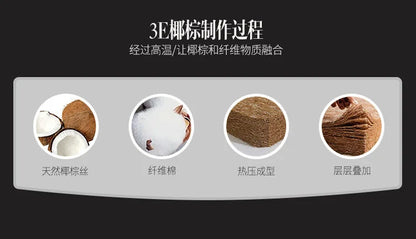 Natural Coir mattress coconut palm mattress pad hard coir palm folding mattress children's mattress 100% natural coir mattress