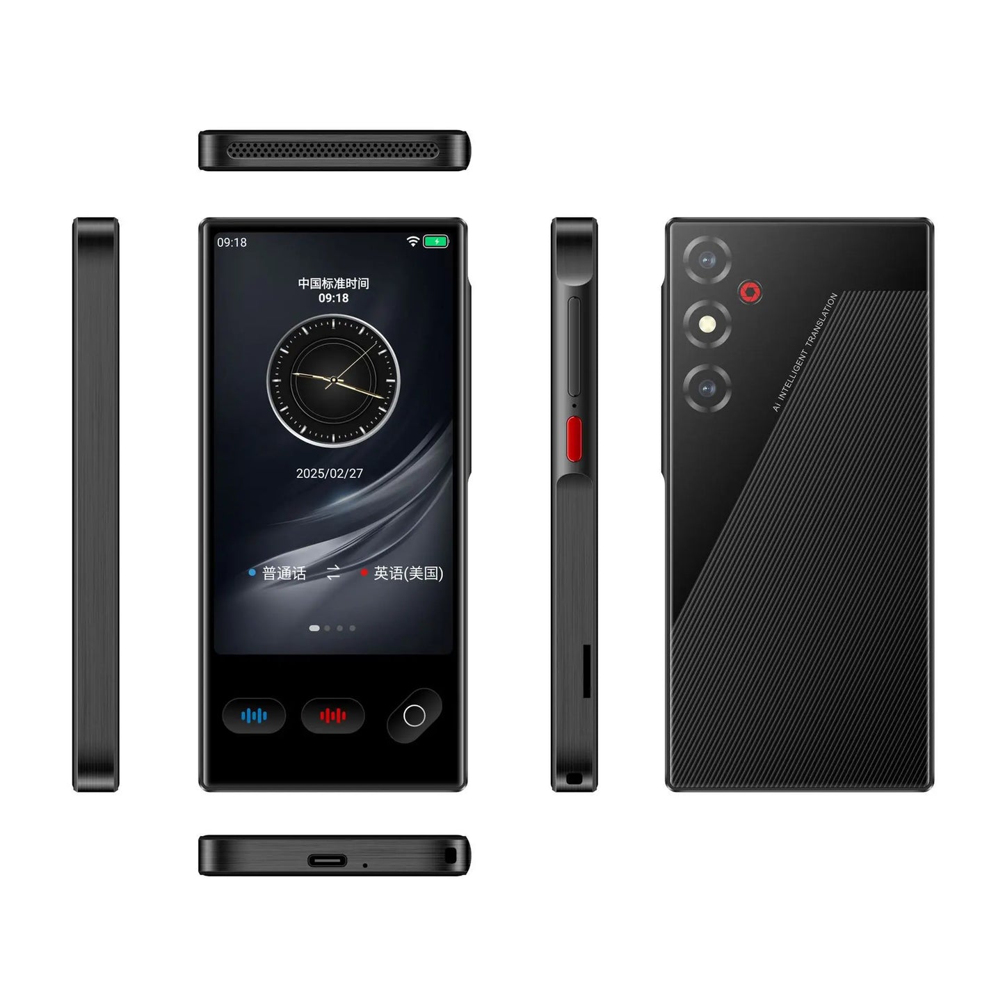 Portable S35 Translator Device Big Screen 148 Languages Voice Tradutor Intelligent Real-time Translating Offline Translation