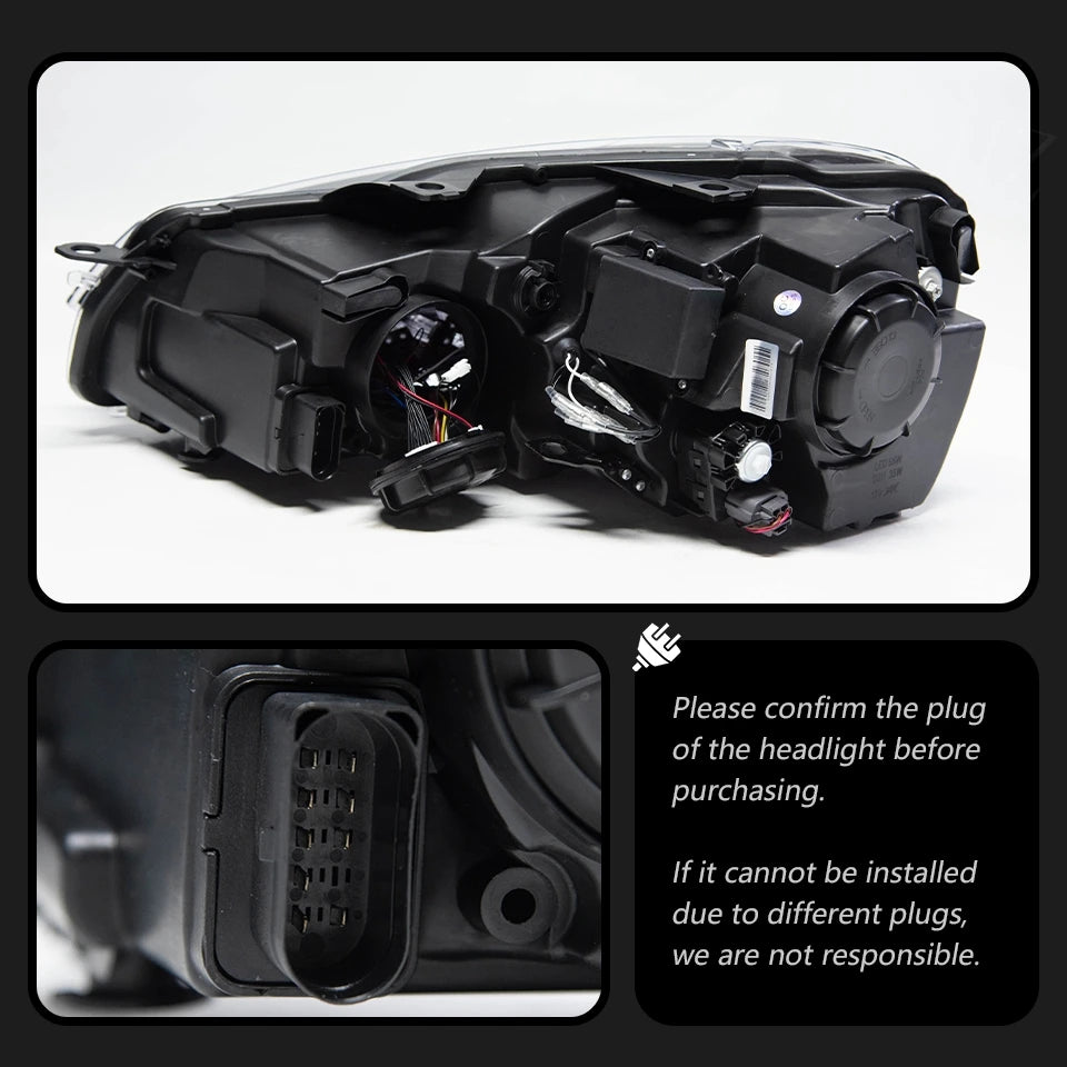 Headlight For VW Golf 6 MK6 2009-2013 Car автомобильные товары LED DRL Hella 5 Xenon Lens Hid H7 Golf6 Car Accessories
