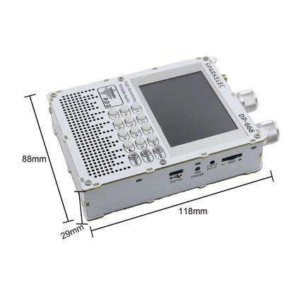 DP-666 TEF6686 Radio High Sensitivity FM AM Short Wave 2.8inch IPS Touch LCD Screen 5000mAh FM LW MW SW Full Band DSP Radio