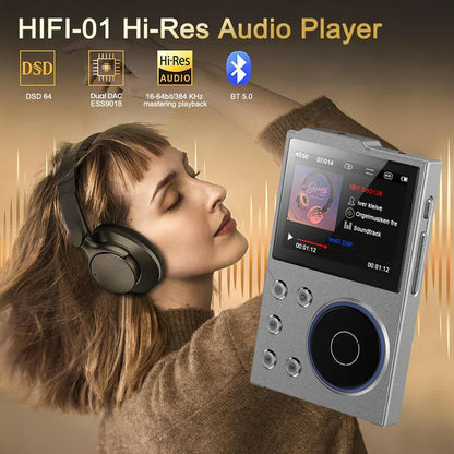 Hi-Fi Digital Audio MP3 Player Lossless DSD High Definition Portable MP3 Music Player Built-in 16GB Walkman Supports 20 Language