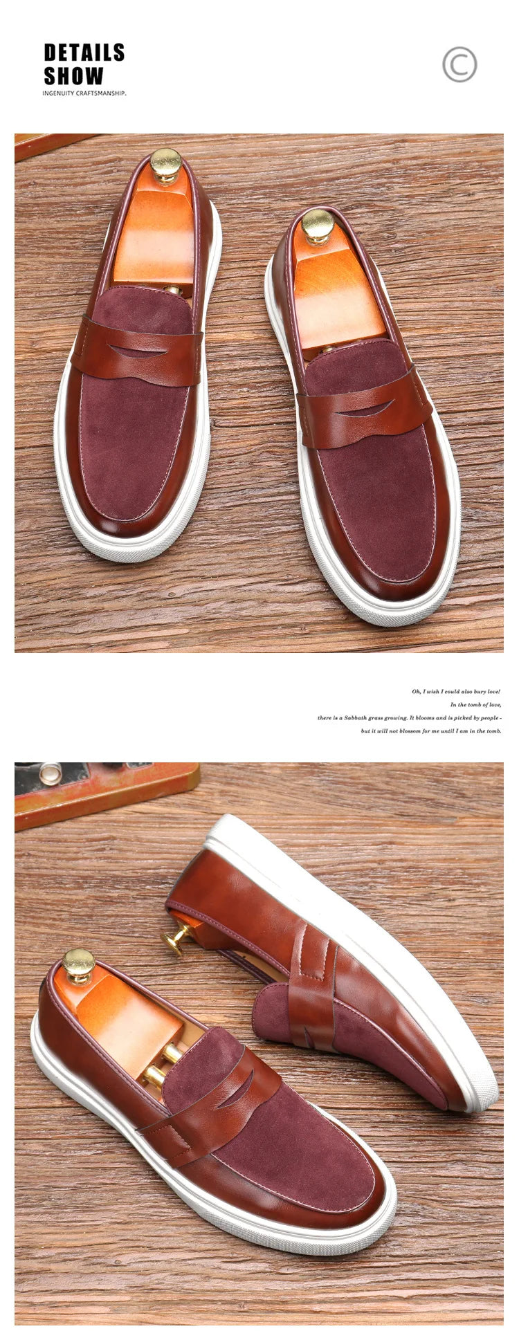 Newest 2025 Autumn Men Suede Leather Loafers Thick Sole Men Slip On Platform Black Party Shoes
