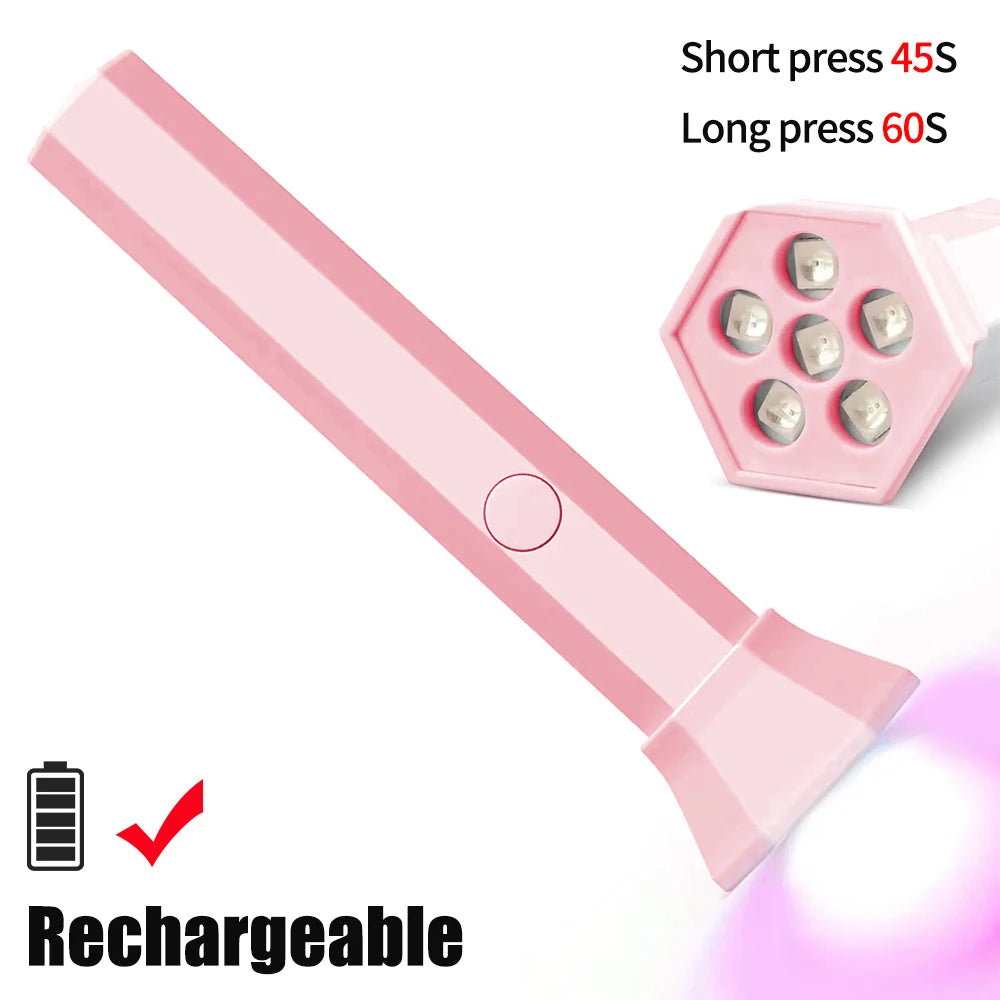 LINMANDA 18W Mini UV LED Nail Lamp Portable Nail Lamp Fast Drying Curing Light for Gel Polish No Black Hands 6 Lamps UV Lamp