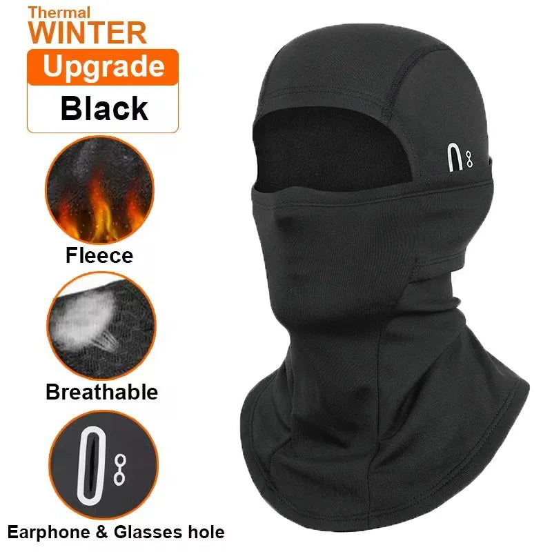 Thermal Winter Balaclava Cycling Full Face Mask Warm Outdoor Sports Motorcycle Ski Fishing Hunting Mask Fleece Scarf Cap Bandana
