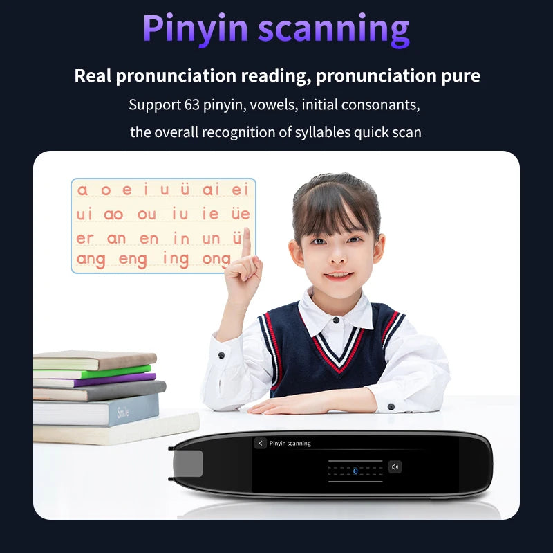 Translation Pen for Dyslexia Scanner Reading Pen 142 Text to Speech Smart Recording Pen Voice Wireless Text Extract Translator