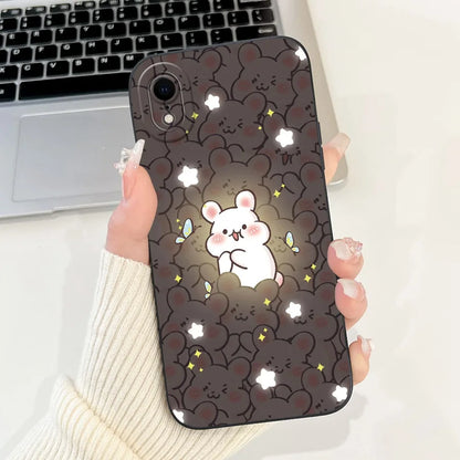 For iPhone X XR XS SE 2020 Case iPhoneX Liquid Soft Silicone Case For iPhone x s XR Back Cover For iphone se 2020 Phone Bumper