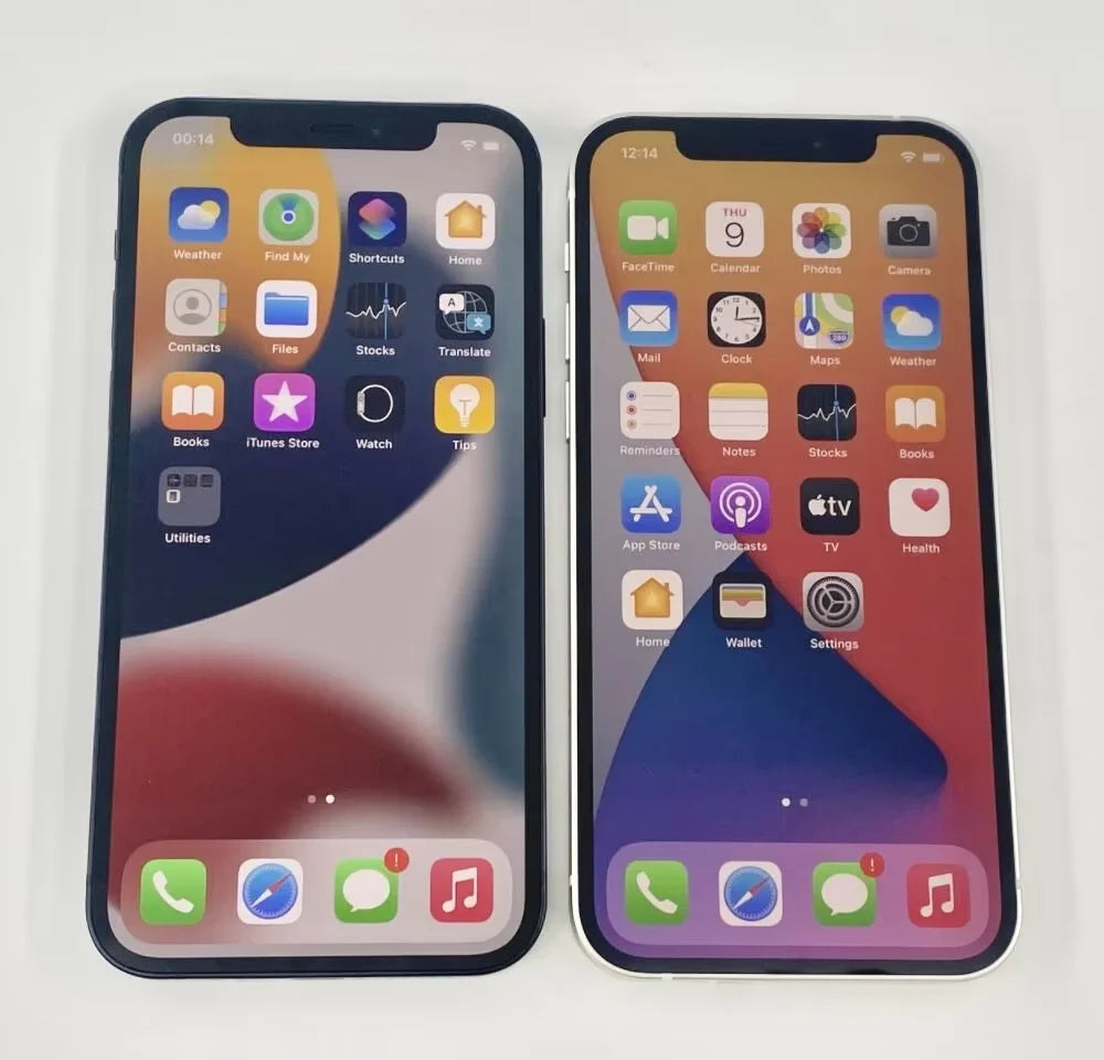 iPhone 12 Face ID 6.1" 4G RAM 64GB/128GB/256GB ROM Unlocked Smartphone OLED Screen A14 Bionic Chip Dual 12MP Cameras 12 Apple