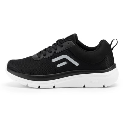 FitVille Walking Shoes for Men Wide Width Thick sole Lightweight Breathable Sneakers Shoes for Plantar Fasciitis Pain Relief