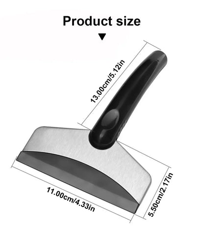 SEAMETAL Car Ice Scraper Snow Removal Shovel Windshield Glass Defrost Removal Automotive Winter Stainless Steel Car Accessories