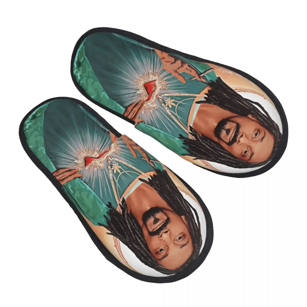 Snoop Dogg Goes Jesus Guest Slippers for Bedroom Women Custom Print House Slipper
